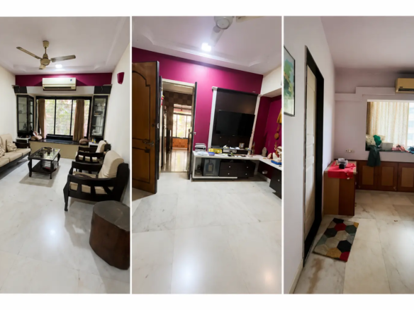 2 BHK fully furnished flat for rent in Kalpataru Shravasti Malad West
